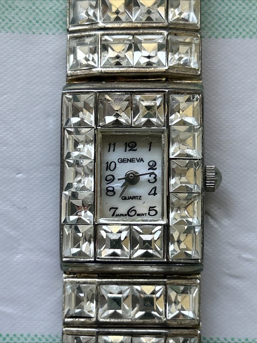 Geneva Rhinestone Crystals Women’s Quartz Watch